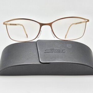 Silhouette 4480 20 6052 Matte Gold Eyeglasses Frame w/ Case Austria 53-16-130